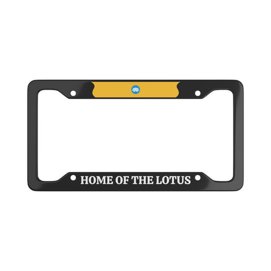 Home of the lotus Kalmykia License Plate Frame