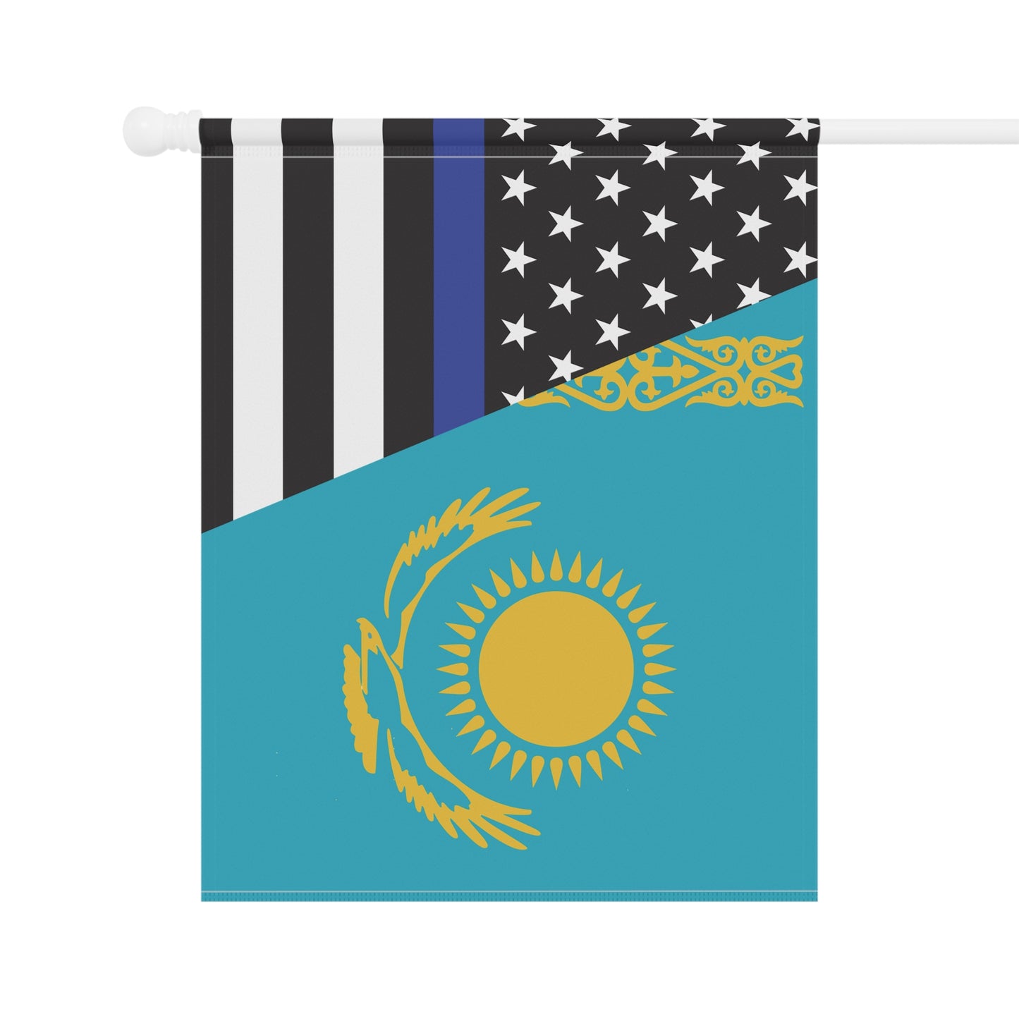 Kazakhs Support US Police Flag Garden & House Banner