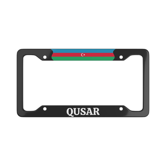 Qusar Azerbaijan Flag License Plate Frame