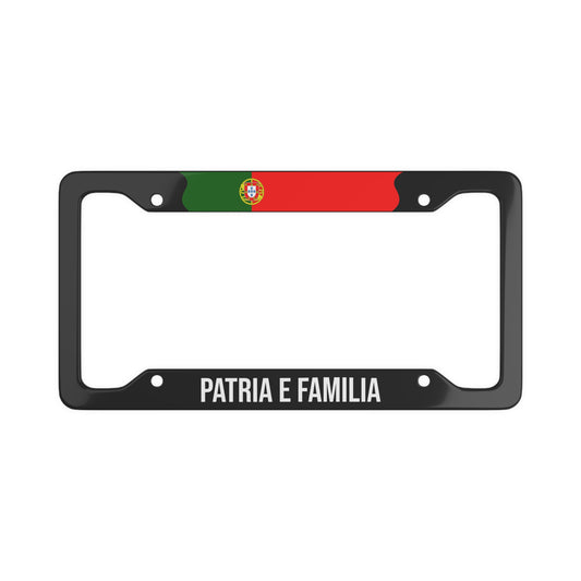 Patria E Familia Portugal Flag Car Plate Frame