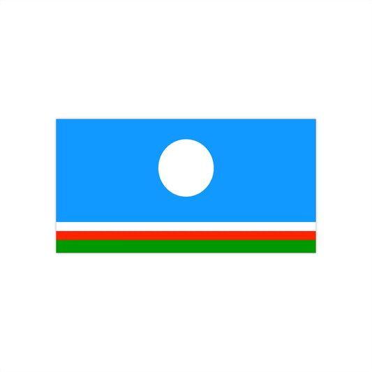 Sakha Yuakutia Flag Bumper Sticker