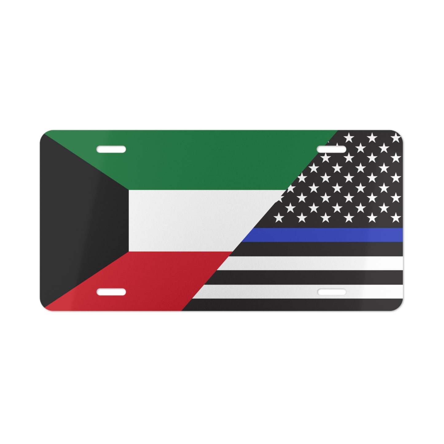 Kuwait Support Police Flag Vanity Plate