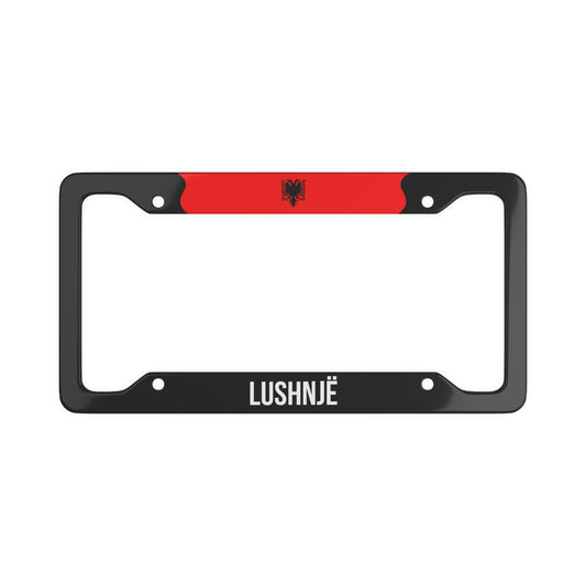 Lushnjë Albania Flag Car Frame