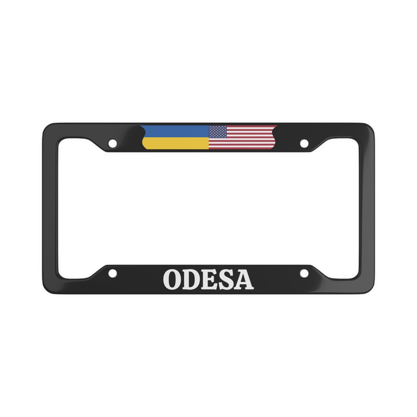 ODESA with flag License Plate Frame