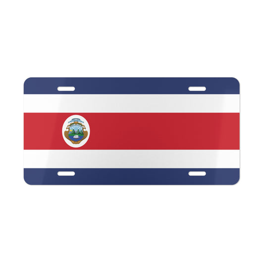 Costa Rica Flag Vanity Plate