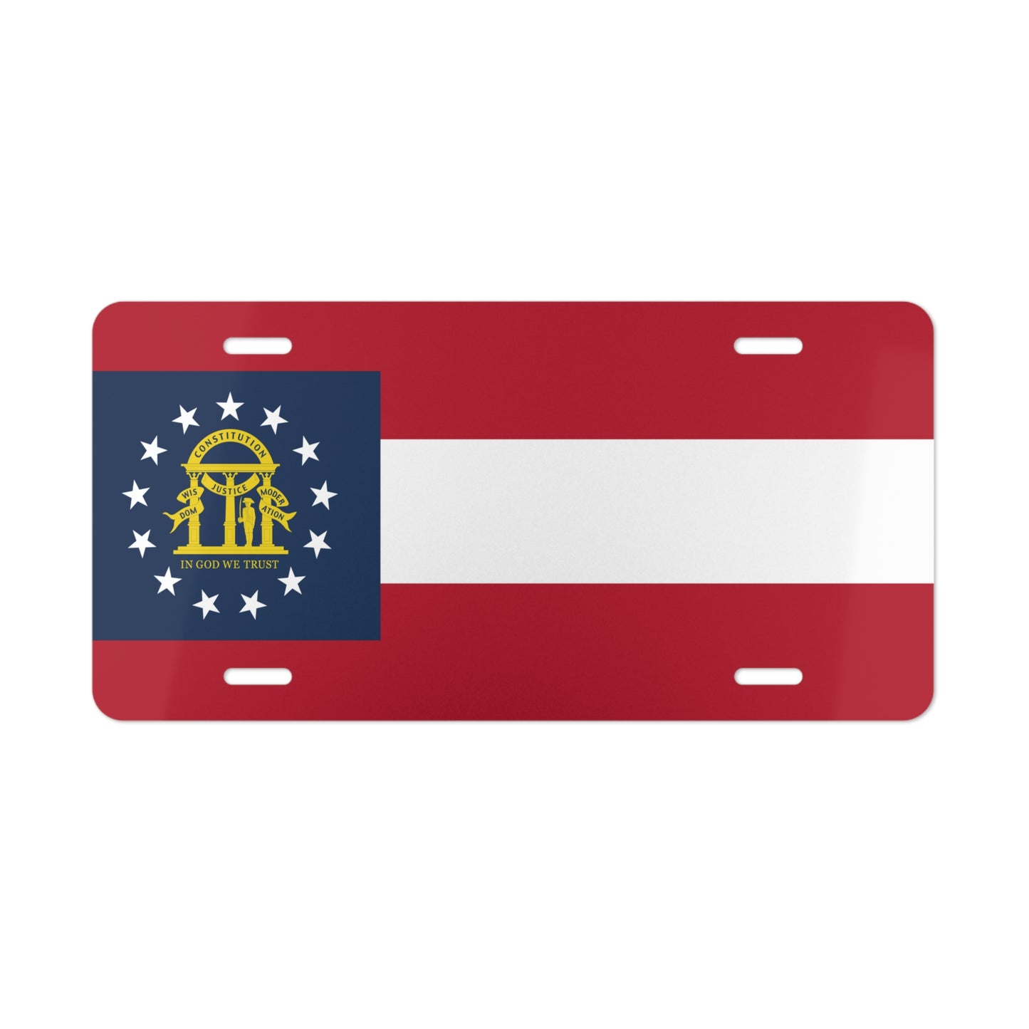 Georgia State Flag, USA Vanity Plate