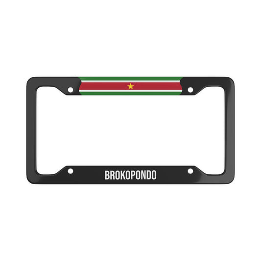 Brokopondo Suriname Premium License Plate Frame