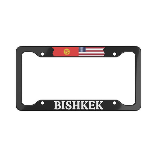BISHKEK with flag License Plate Frame