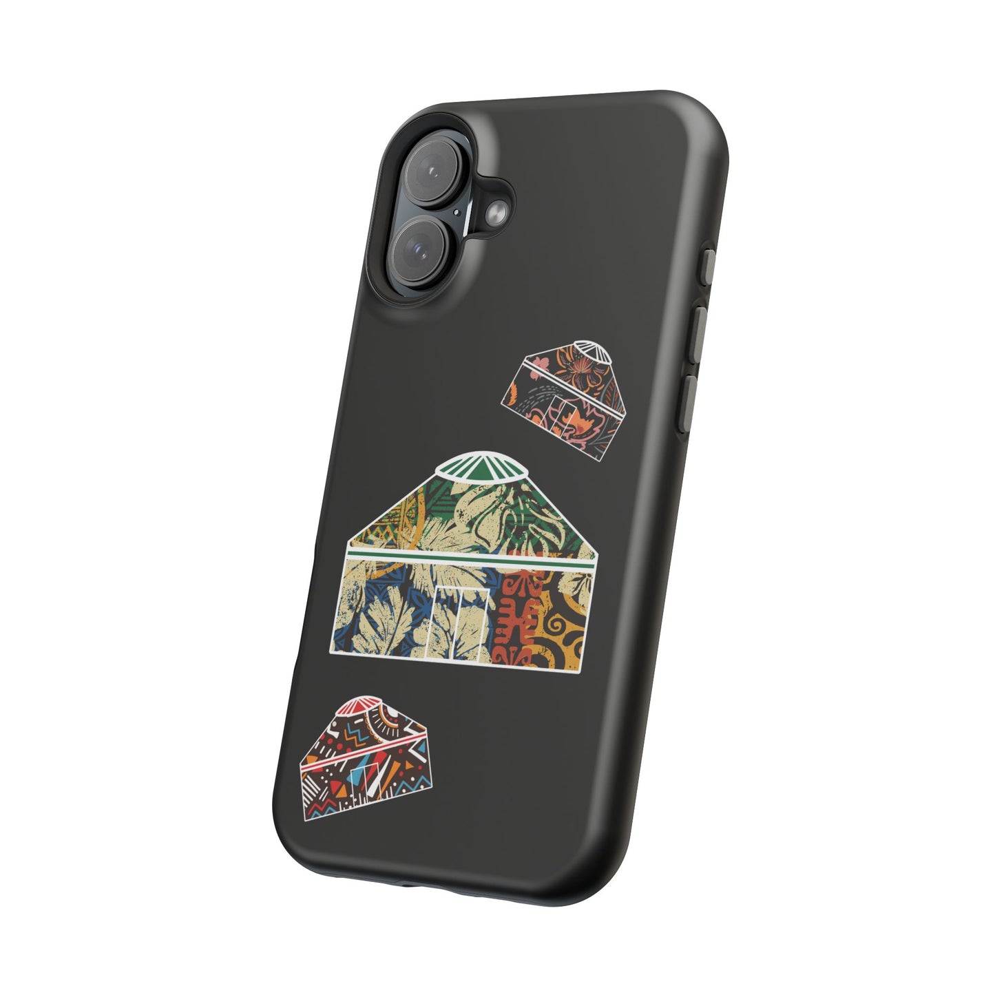 Colorful Yurts Phone Case