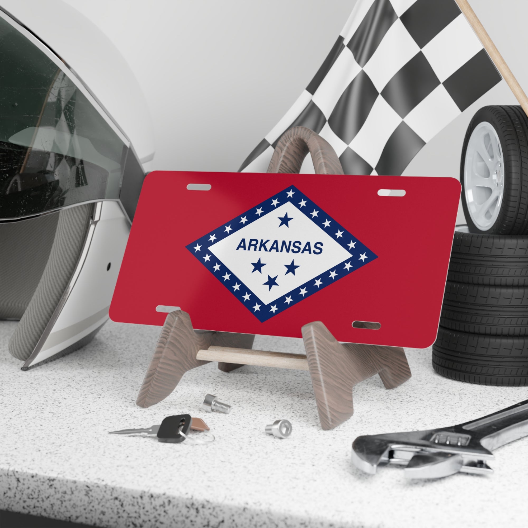 Arkansas State Flag, USA Vanity Plate