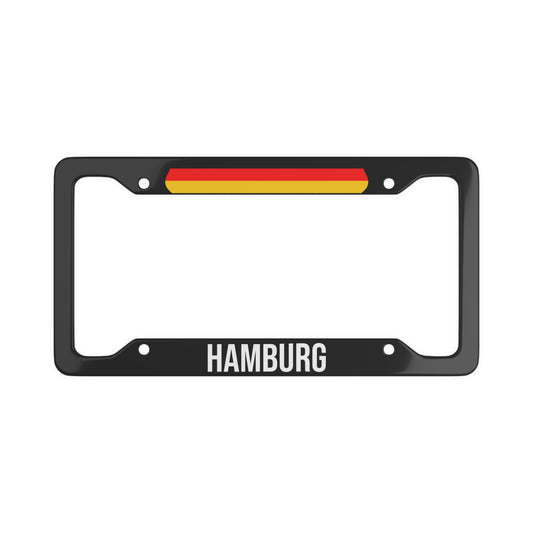 Hamburg Berlin Germany Flag Car Plate Frame