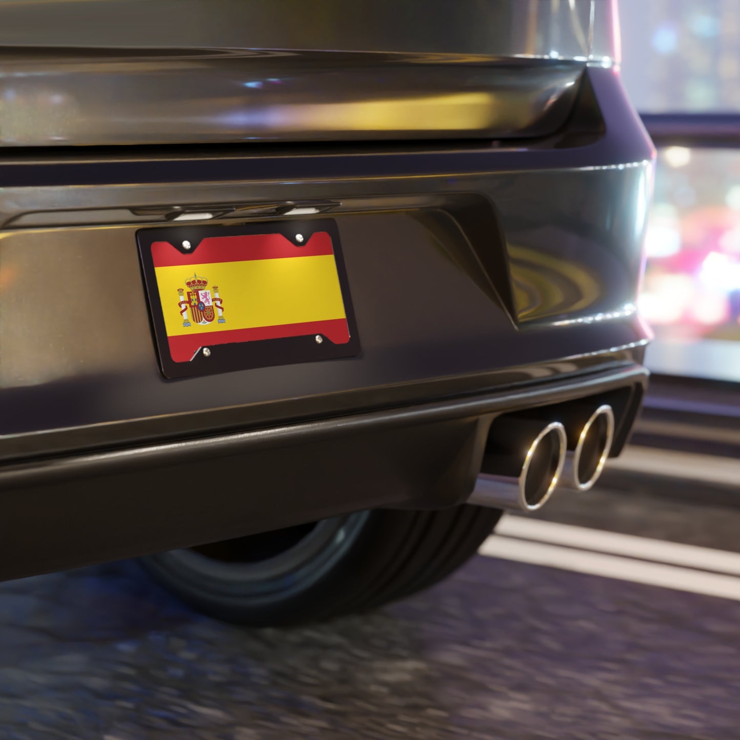 Spain Flag Vanity Plate