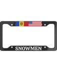 Custom License Plate Frame Moldova Snowmen