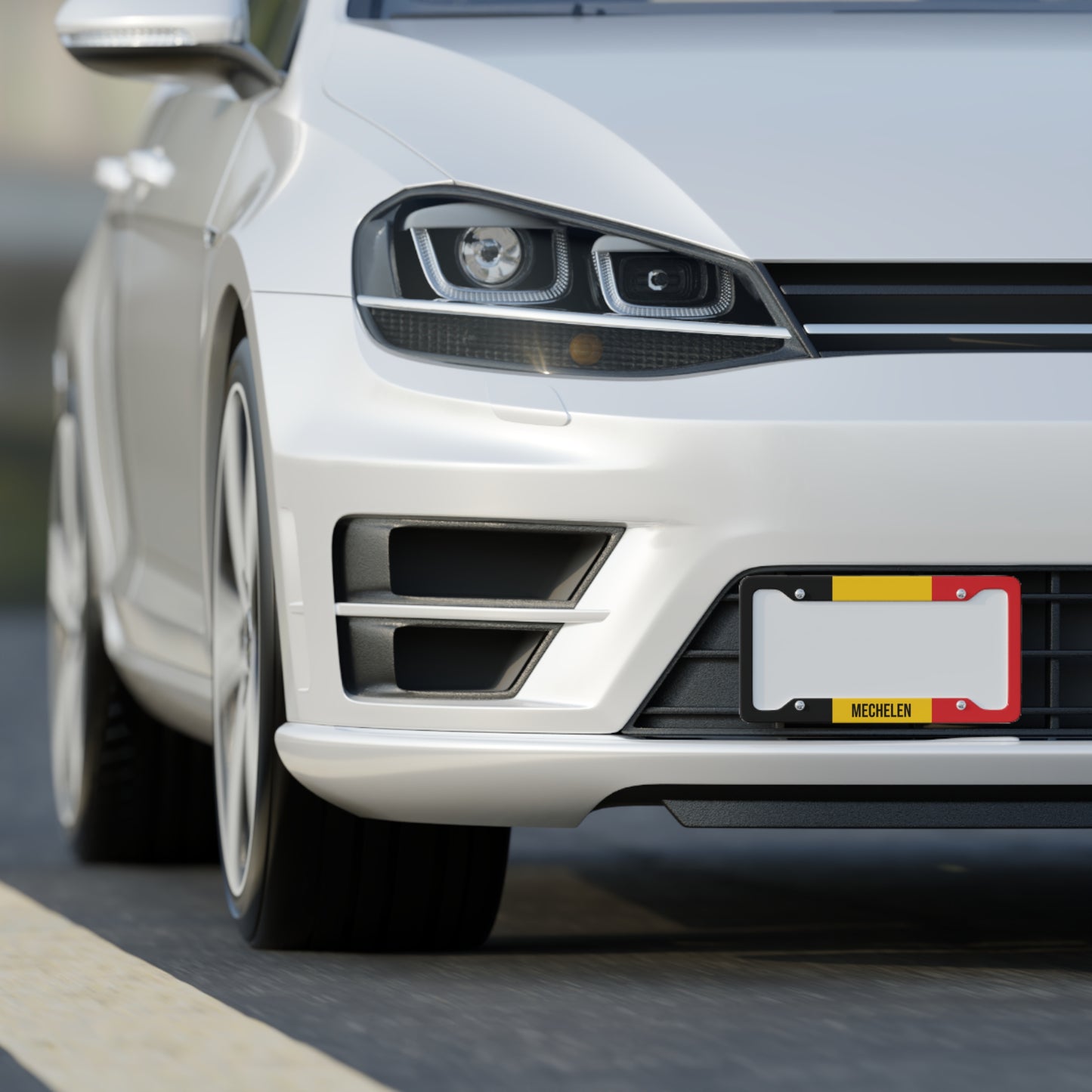 Mechelen Belgium Flag Car Plate Frame