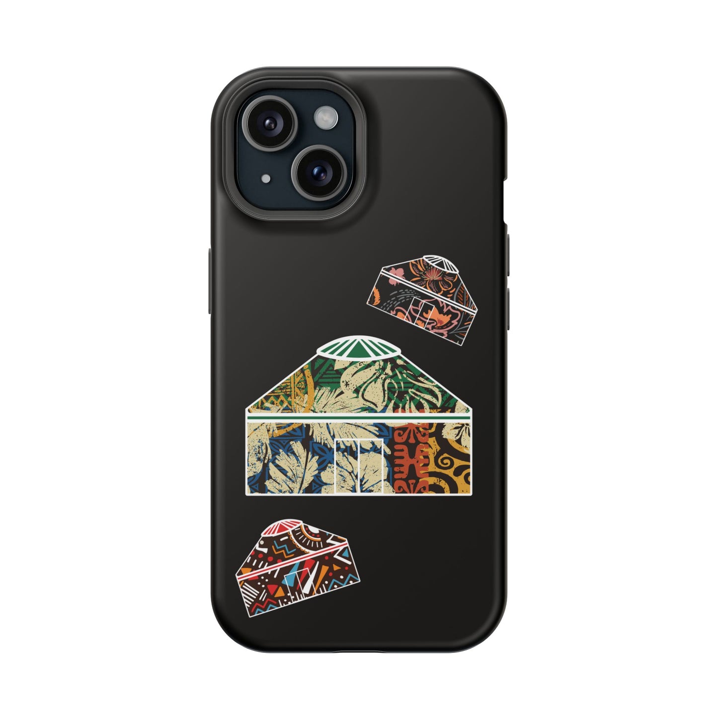 Colorful Yurts Phone Case