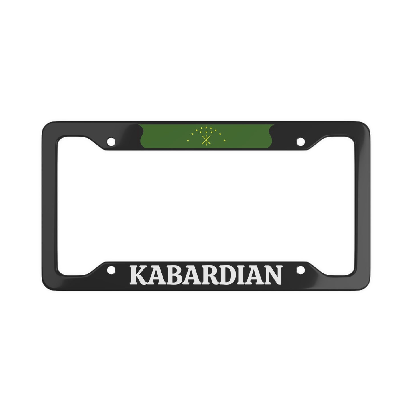 Kabardian License Plate Frame