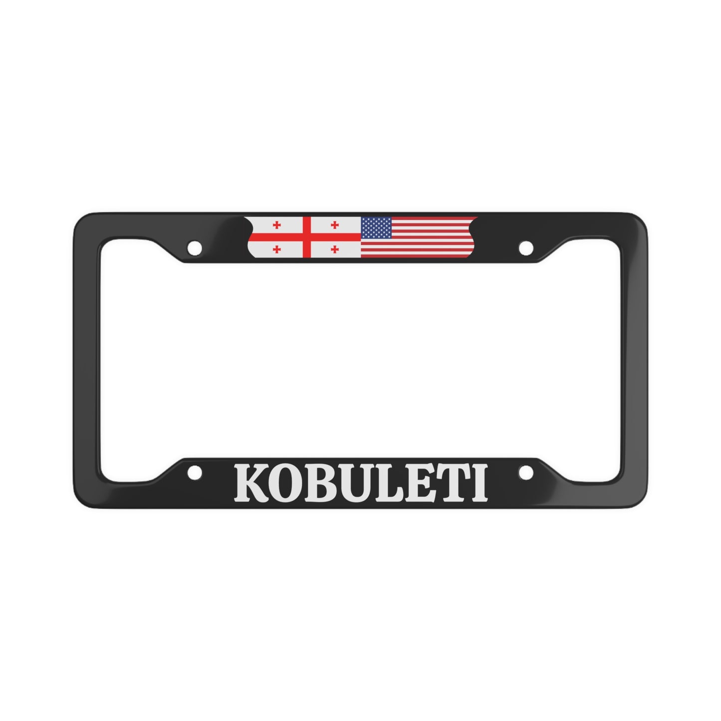 KOBULETI Georgia with flag License Plate Frame
