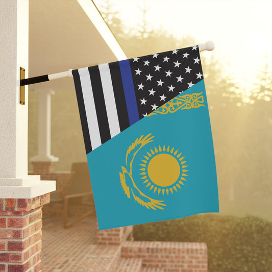 Kazakhs Support US Police Flag Garden & House Banner