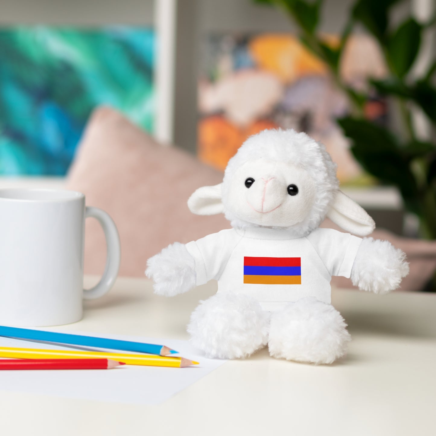 Armenia Flag Stuffed Animals with Tee