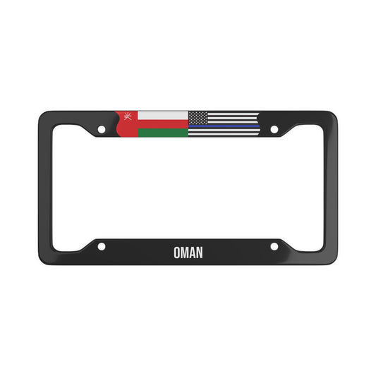 Oman Support Police Premium License Plate Frame