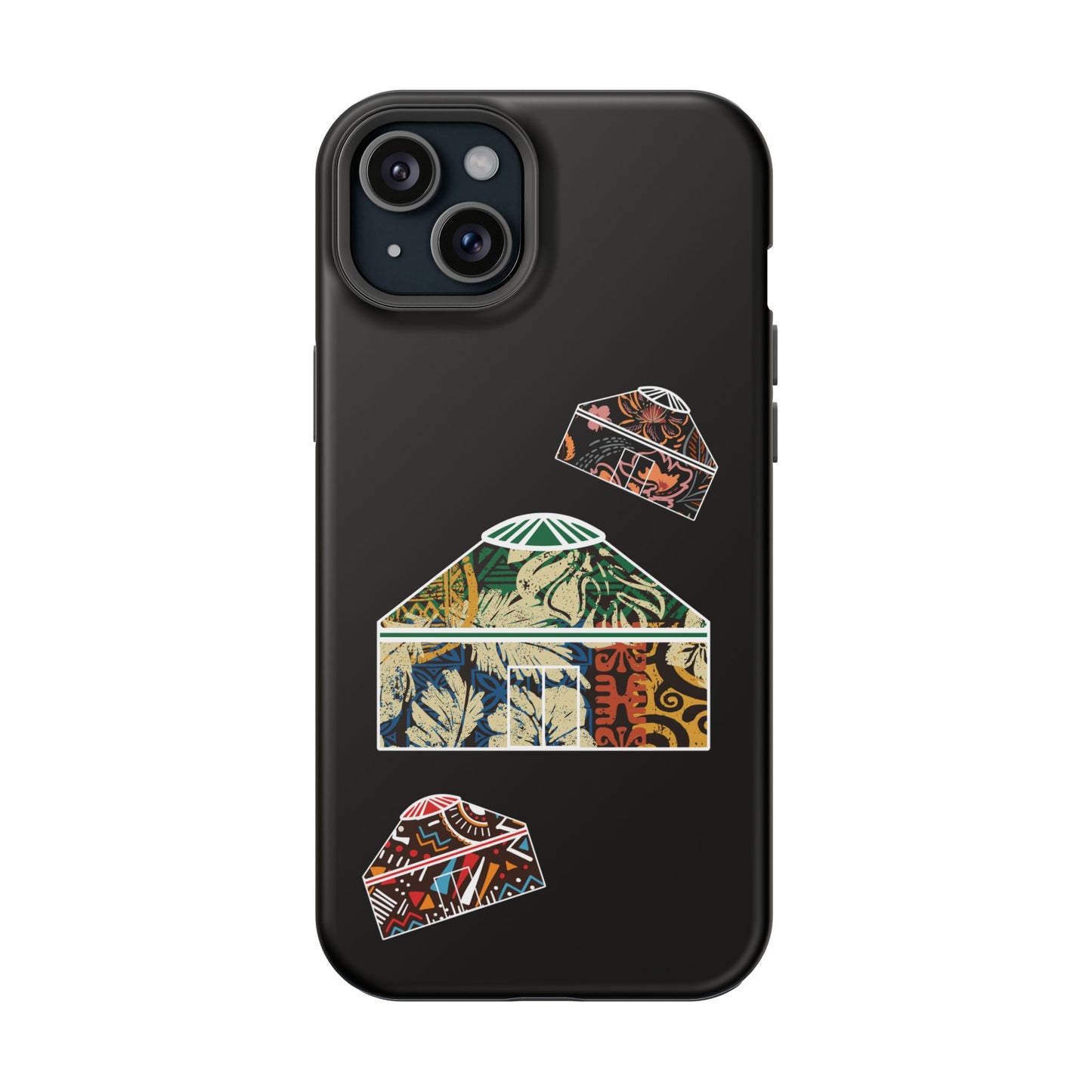 Colorful Yurts Phone Case