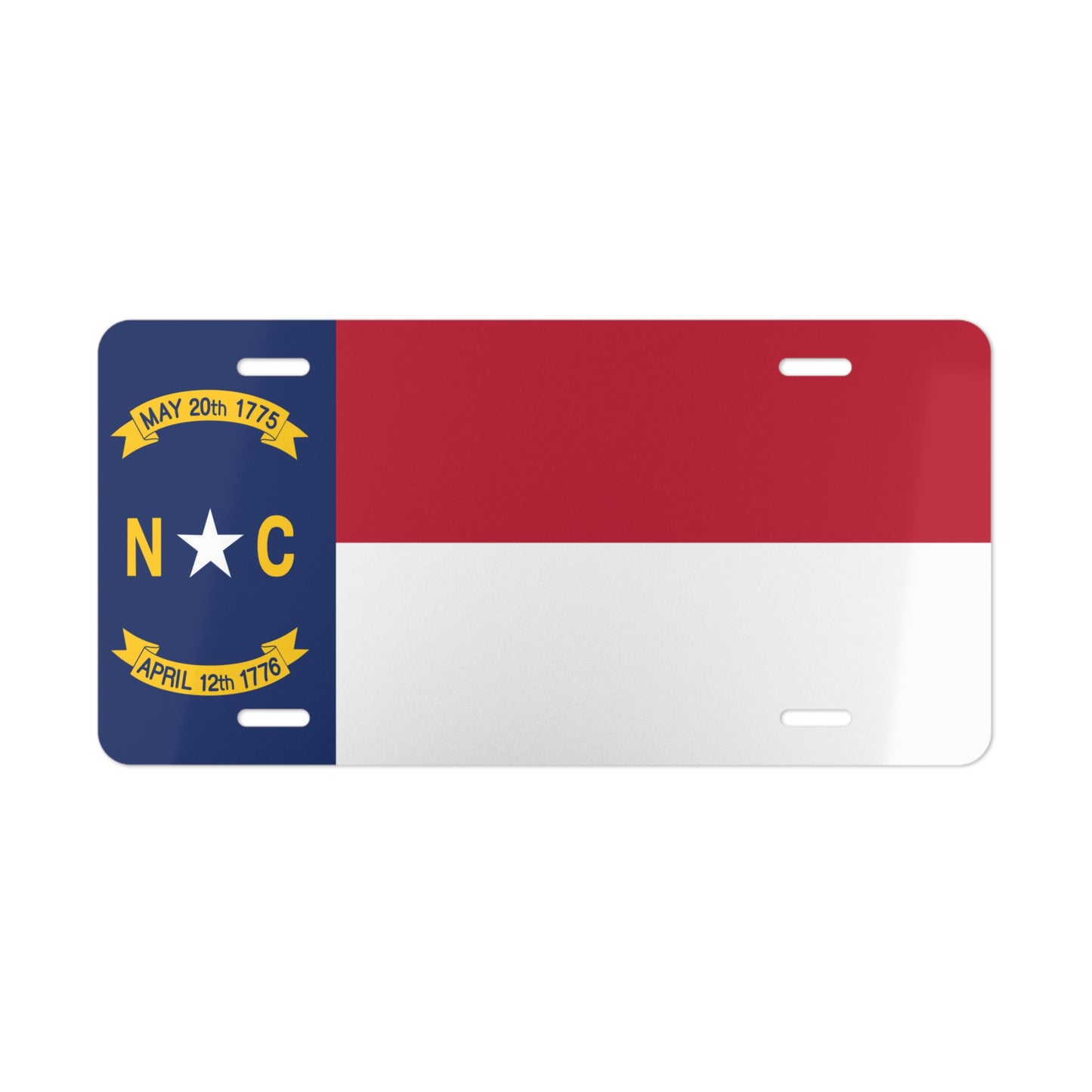 North Carolina State Flag, USA Vanity Plate