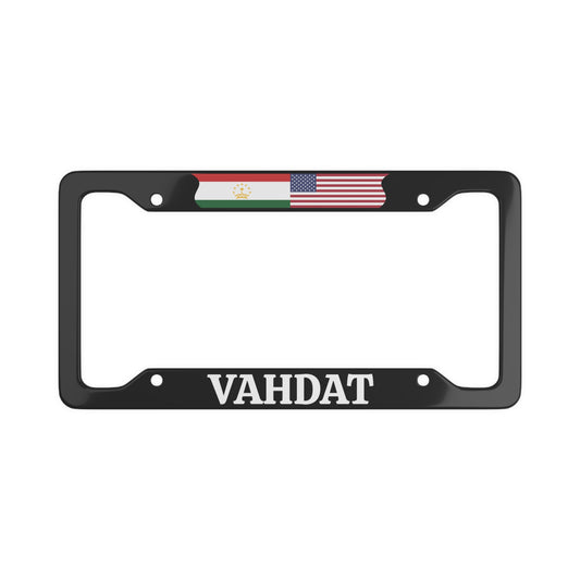 Vahdat TJK License Plate Frame