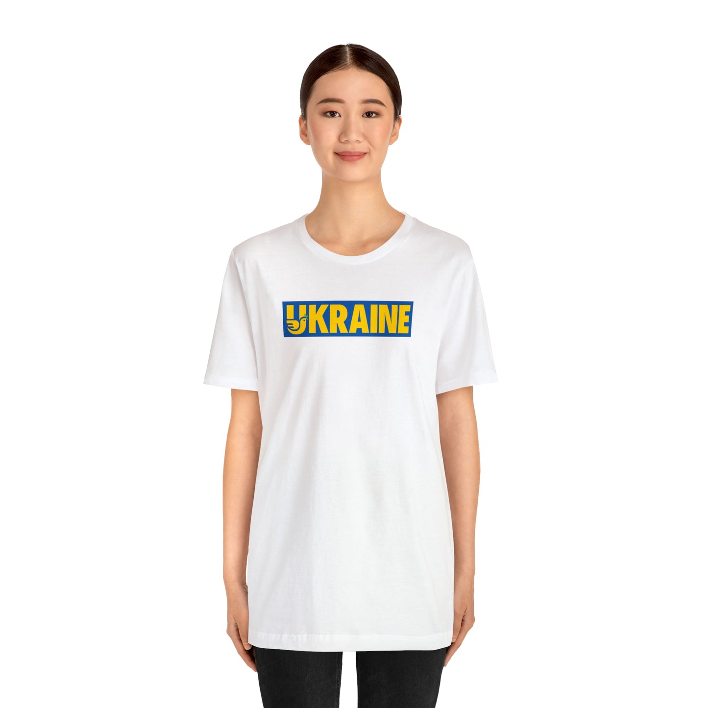 Ukraine Blue Background Unisex T-Shirt