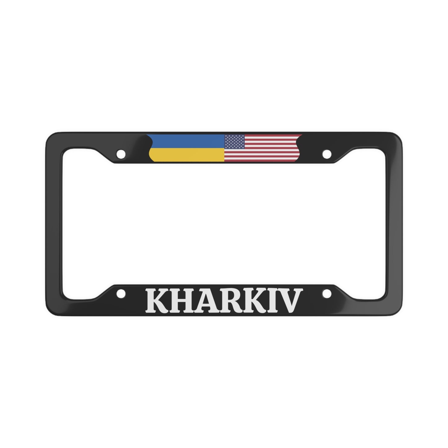 KHARKIV with flag License Plate Frame