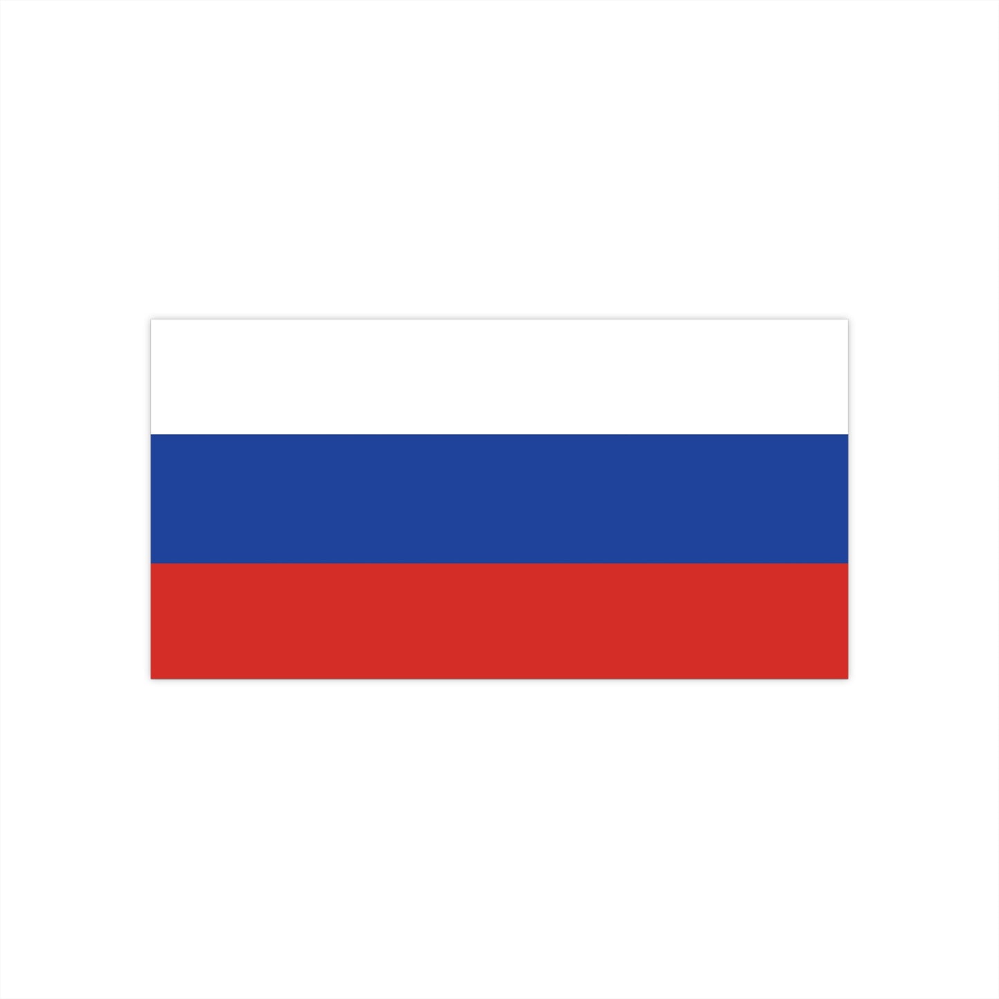 Russia Flag Bumper Sticker