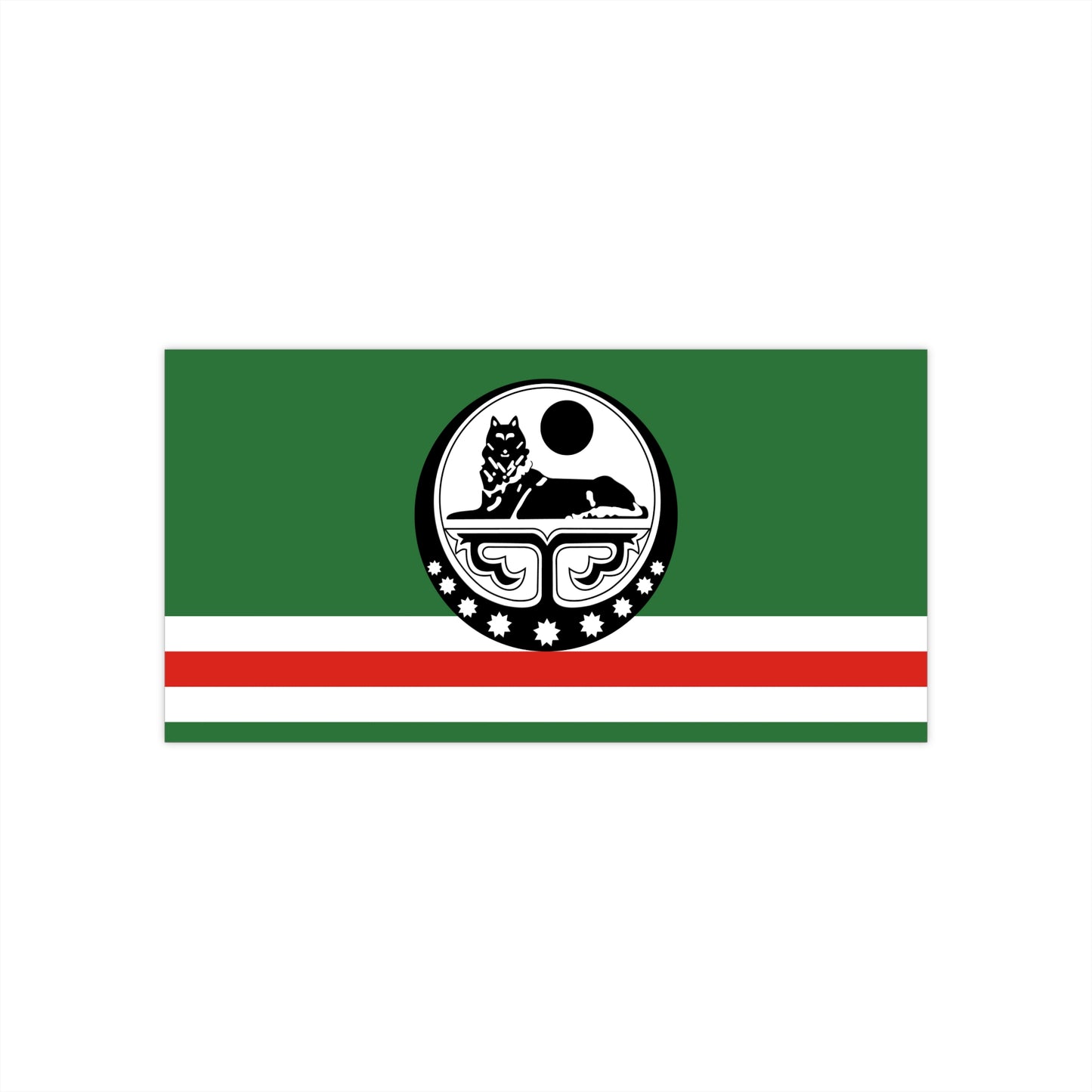Ichkeria Flag Bumper Sticker
