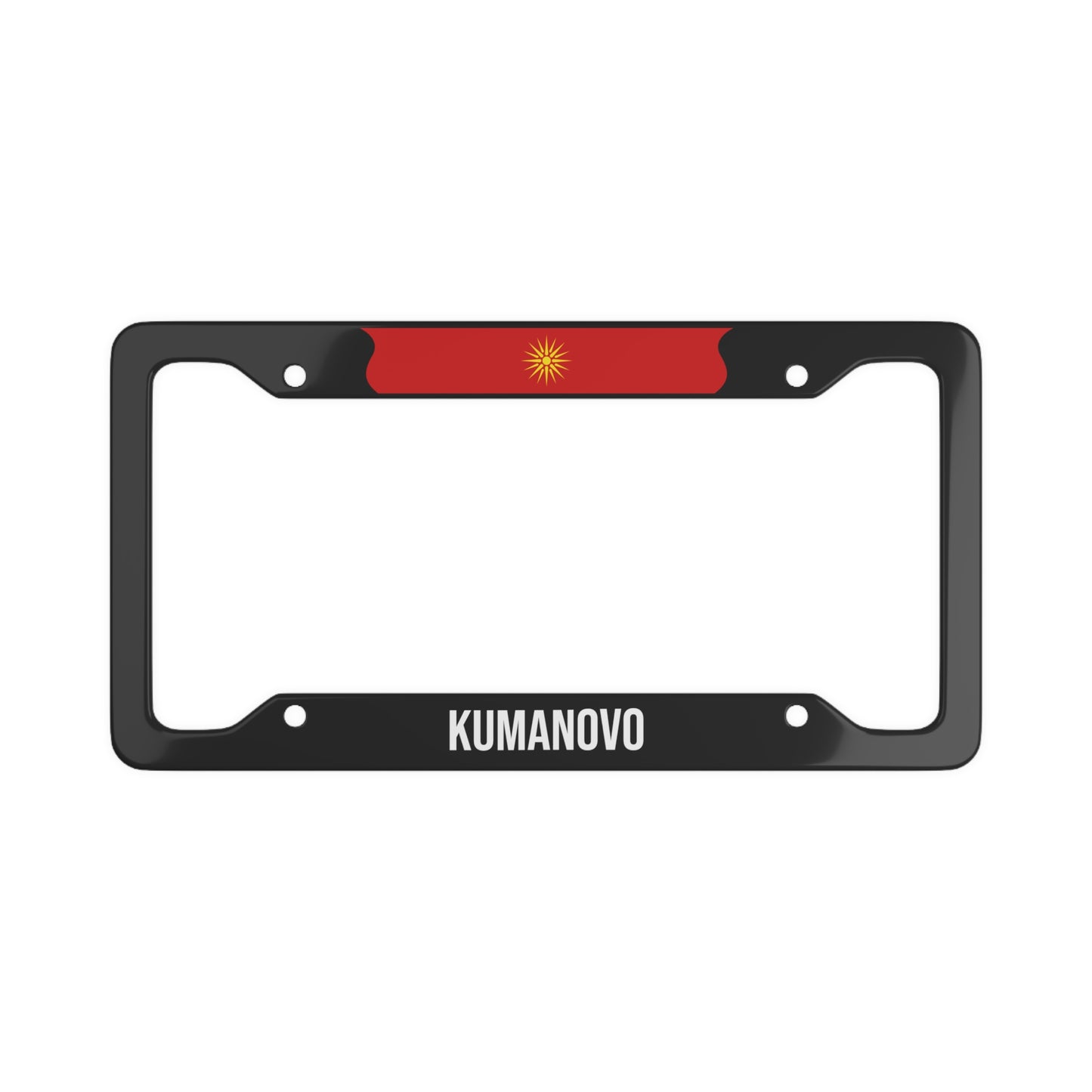 Kumanovo Macedonia Old Flag Car Frame