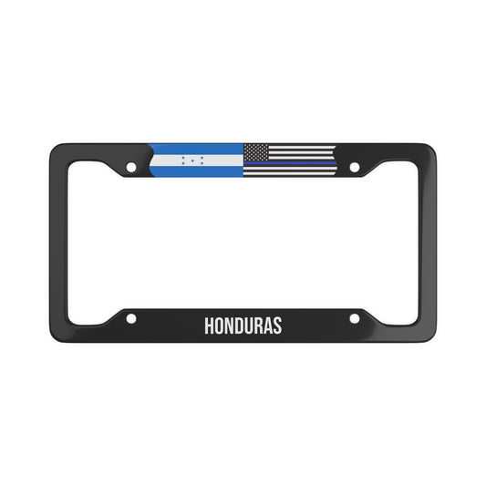 Honduras Support Police Premium License Plate Frame