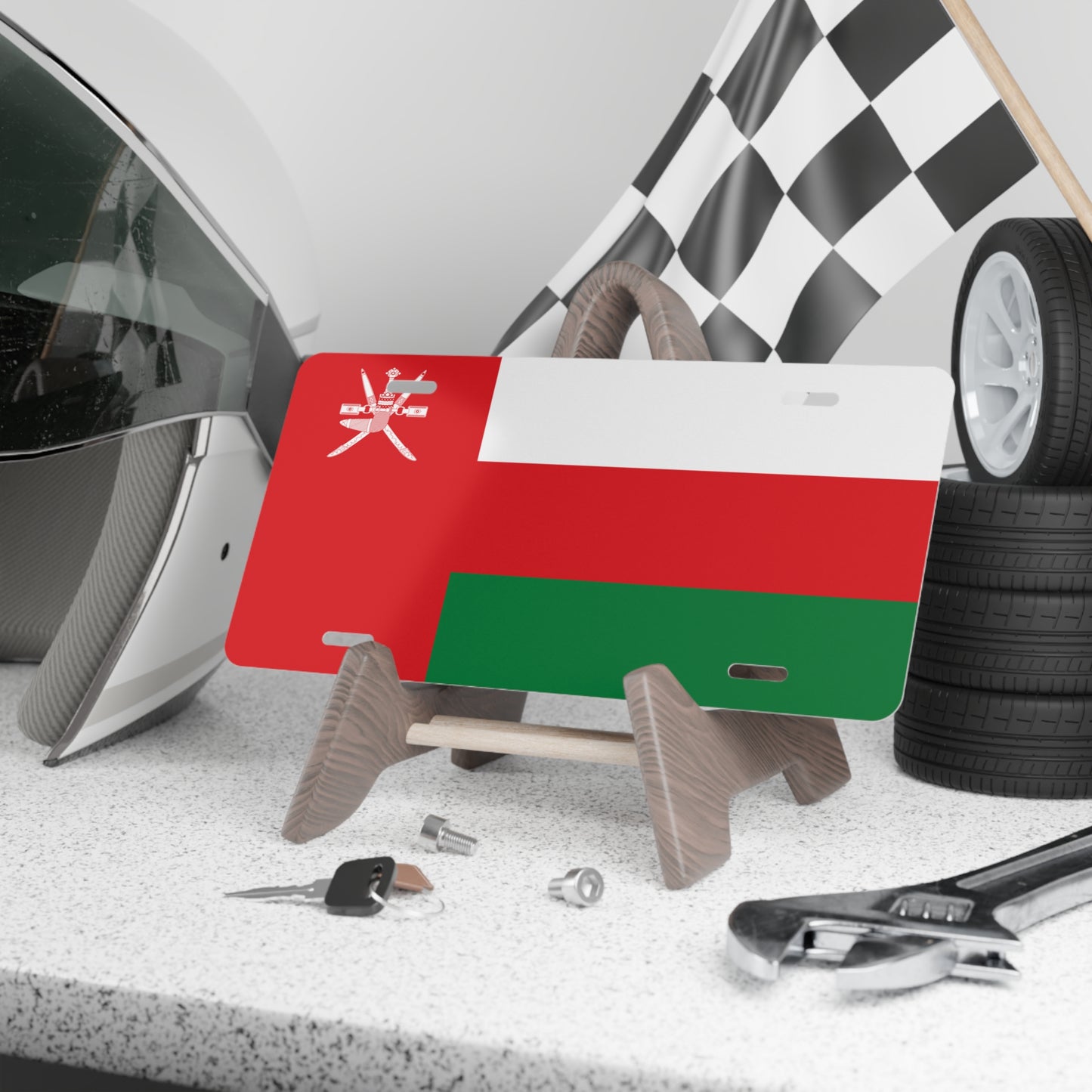 Oman Flag Vanity Plate