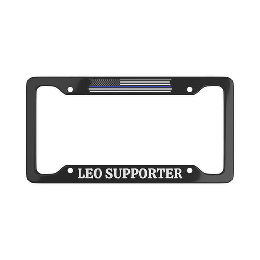 LEO Supporter US Law Enforcement Appreciation License Plate Frame