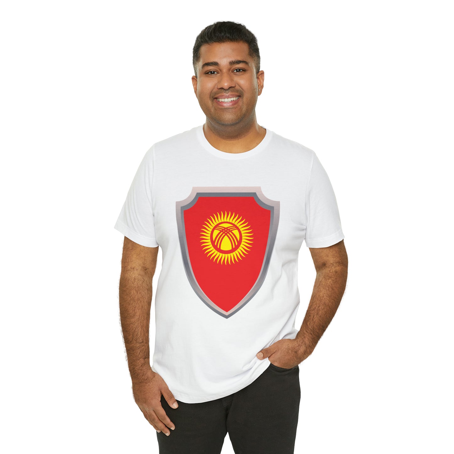 Hero Kyrgyzstan Flag Unisex Jersey Short Sleeve Tee