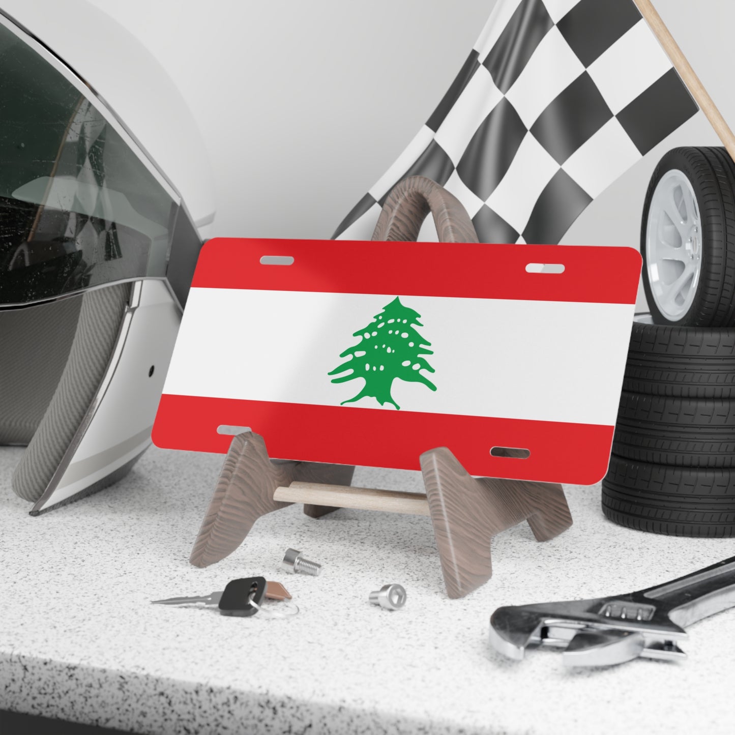 Lebanon Flag Vanity Plate