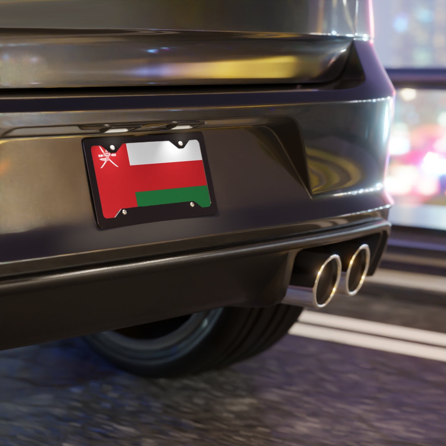 Oman Flag Vanity Plate