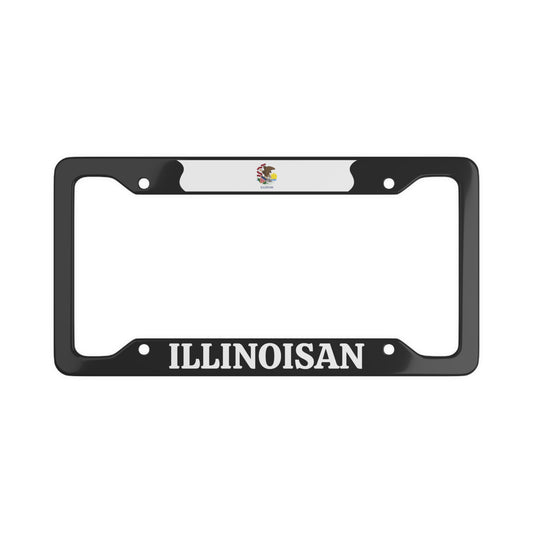 Illinoisan, Illinois State, USA License Plate Frame