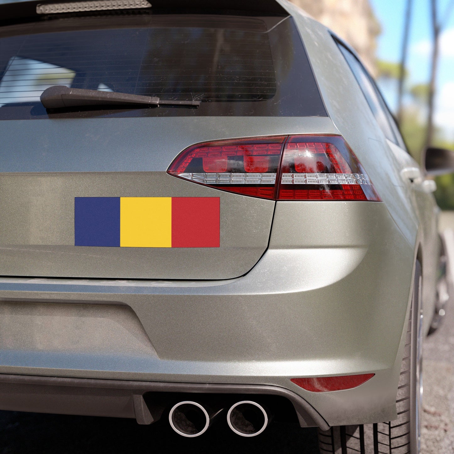 Romania Flag Car Magnet