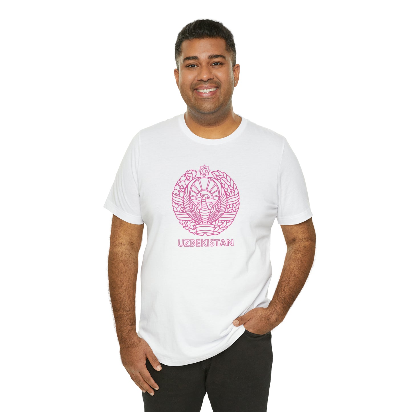 Uzbekistan Pink Unisex T-Shirt