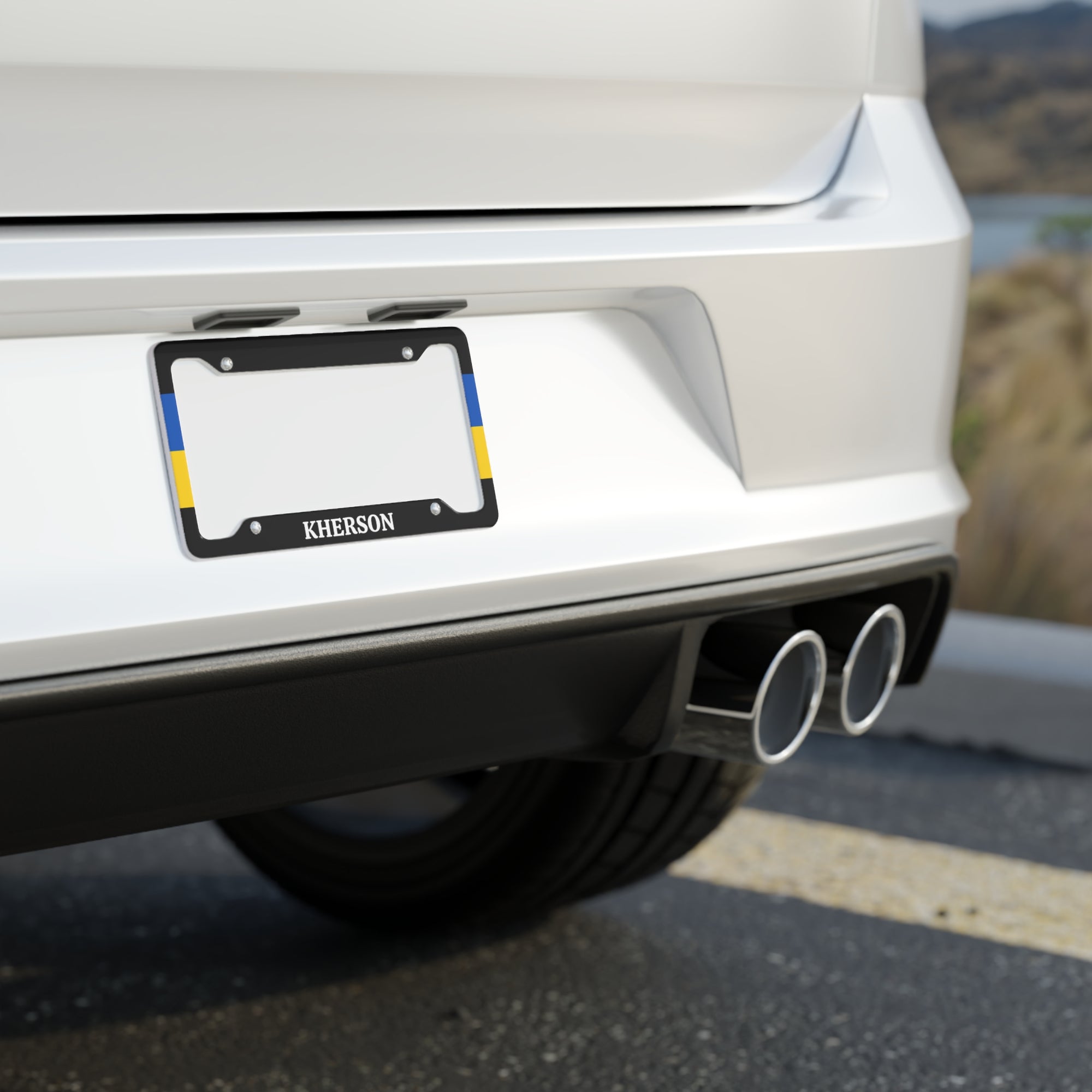 KHERSON with flag License Plate Frame