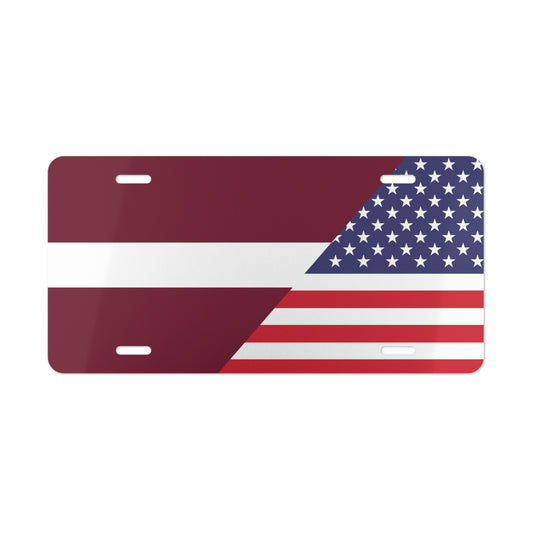 Latvia/USA Vanity Plate