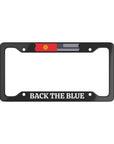 Kyrgyzstan Back the Blue, US Law Enforcement Appreciation  License Plate Frame