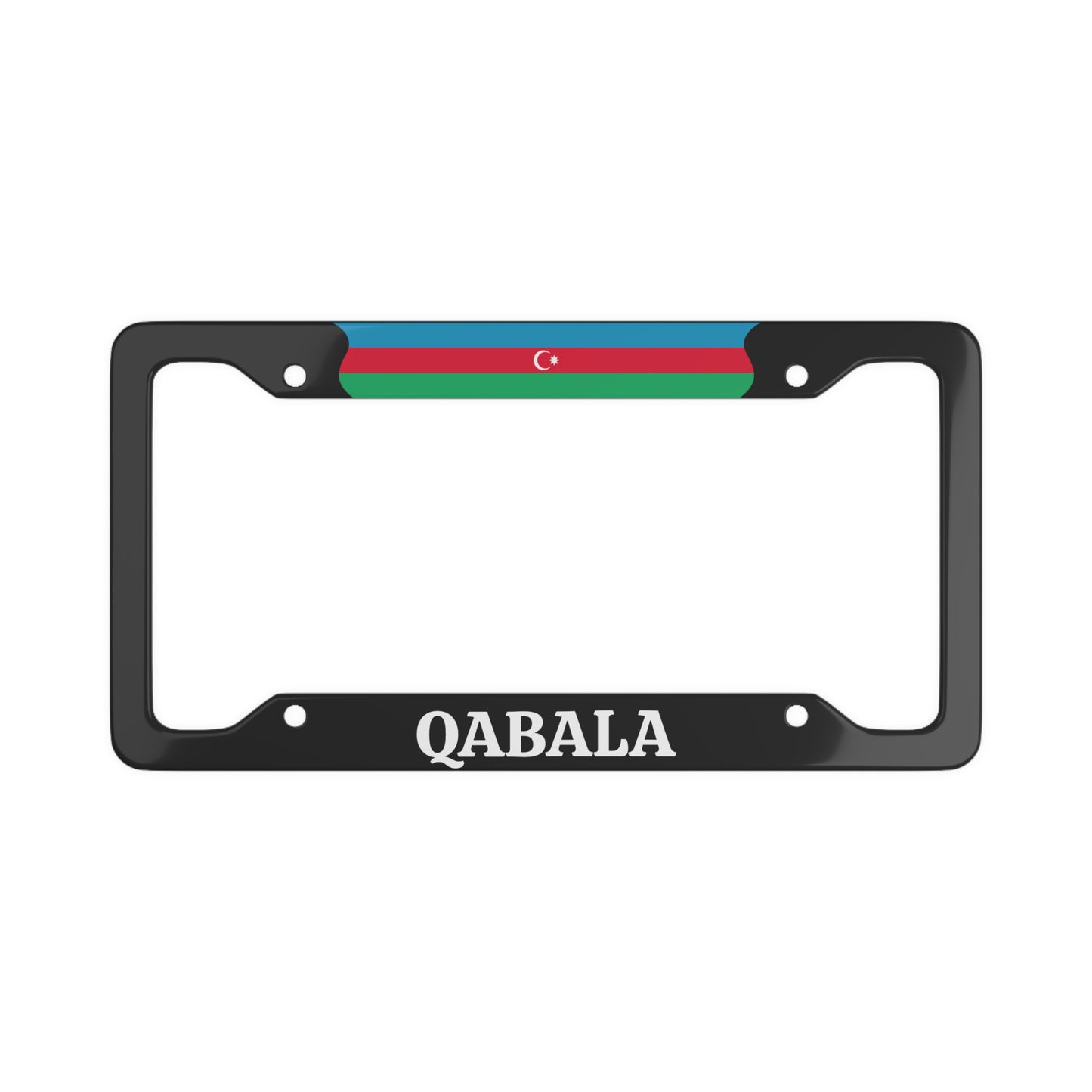 Qabala Azerbaijan Flag License Plate Frame