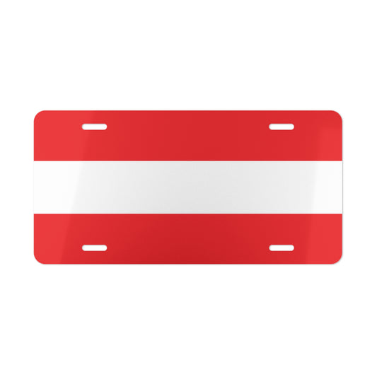 Austria Flag Vanity Plate