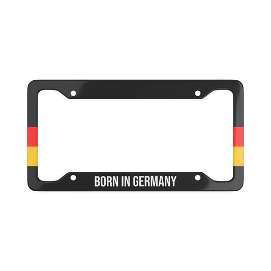 Born in Germany Flag Car Plate Frame