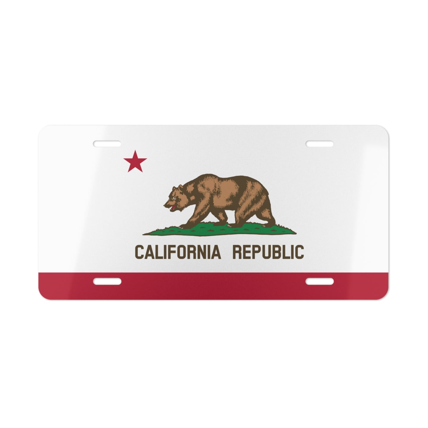 California State Flag, USA Vanity Plate