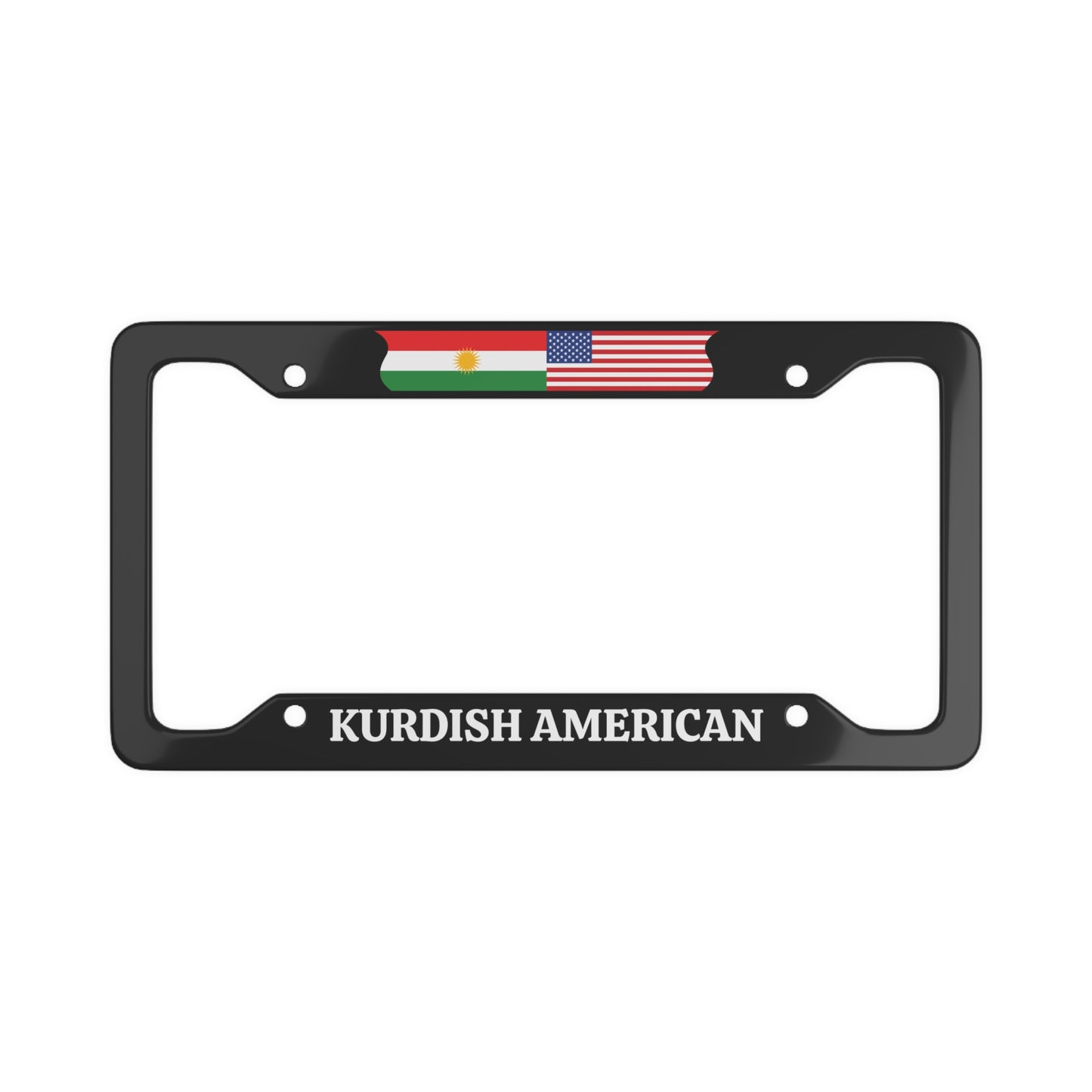 Kurdish American License Plate Frame
