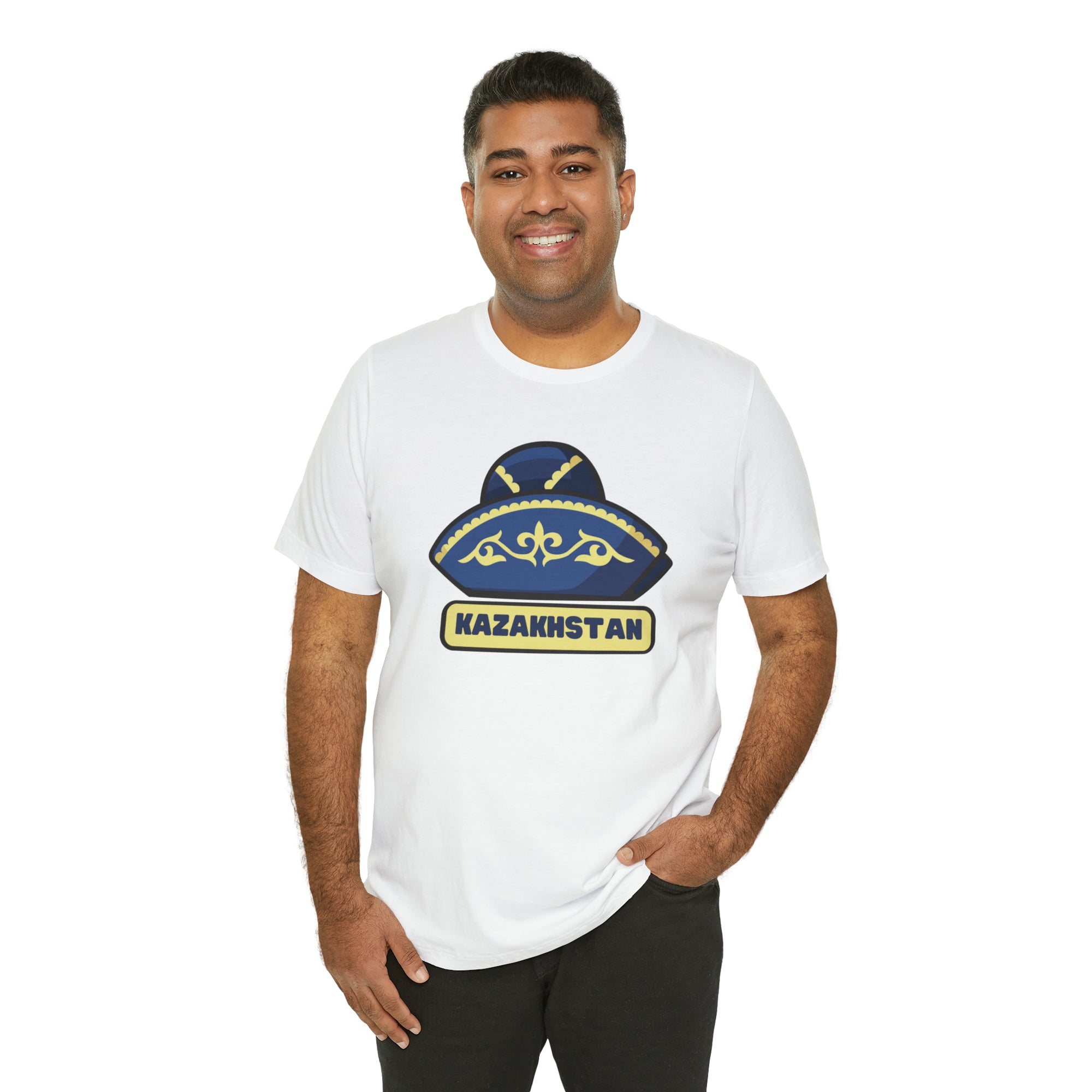 Kazakhstan Traditional Hat Unisex Jersey Short Sleeve Tee